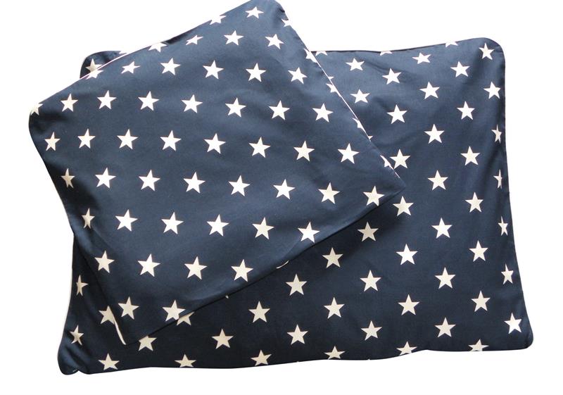 Sengetøj til drenge og piger-  Mørkeblå med stjerner